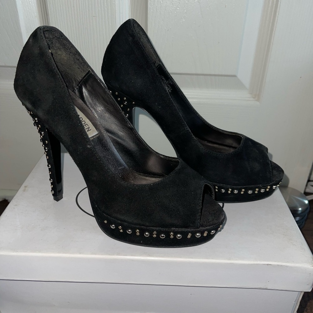 Steve Madden peep toe platform heel